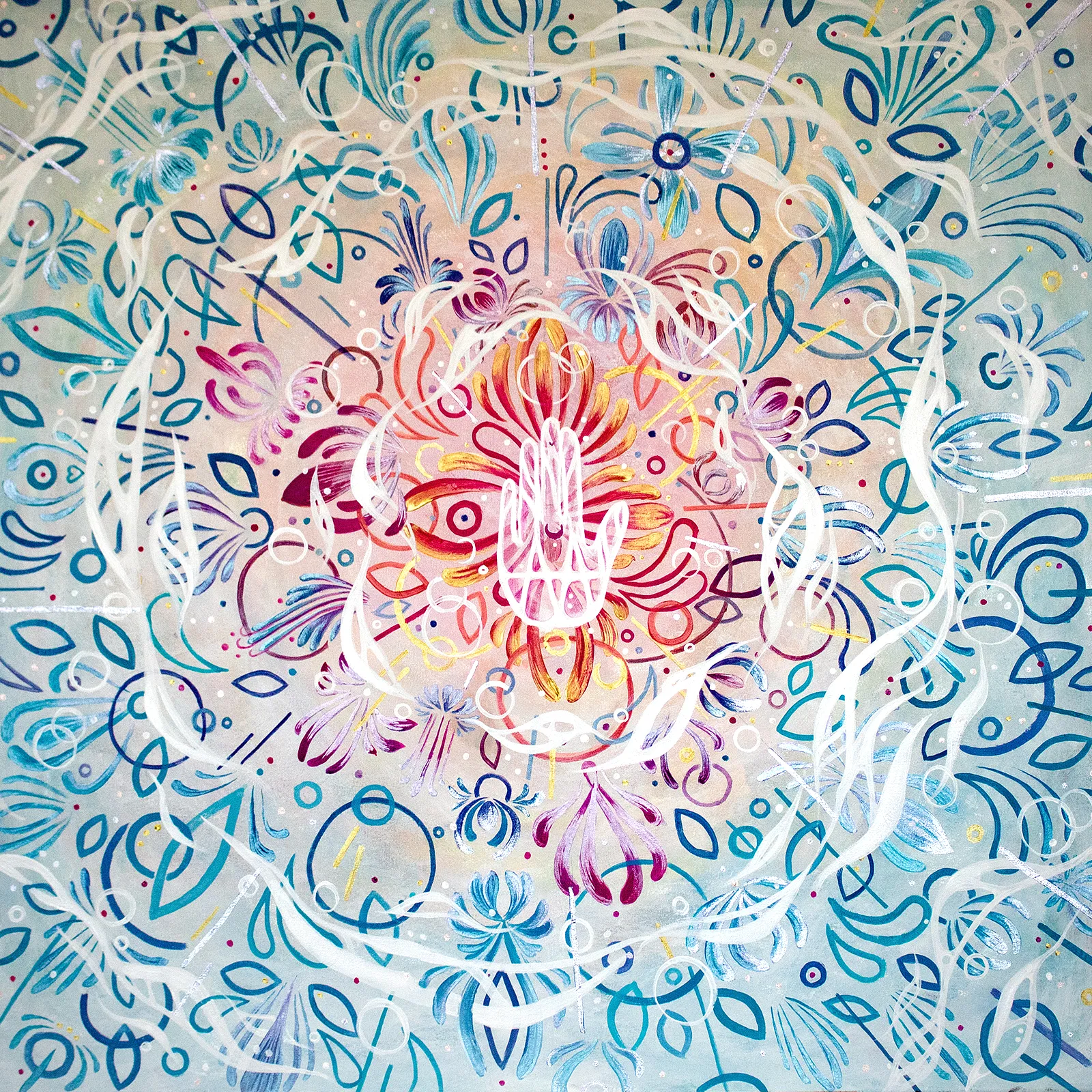 Зображення "ДОТИК" від Batabams, розмір: 80x80, матеріали: Acrylic, медіум: Живопис, серія: Нові, ціна: $2000 Фото 3 з 4.